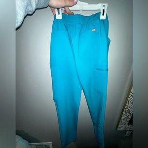 Figs Xs teal pants